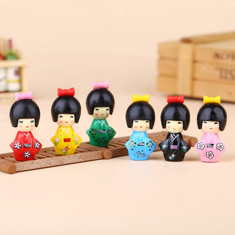 Home Decor Y2K - ตุ๊กตาสาวญี่ปุ่นน่ารัก ของตกแต่งบอนไซ ของตกแต่งบ้านขนาดเล็ก ของตกแต่งสวนจิ๋ว ของตกแต่งสวนเทพนิยาย รูปปั้นสมัยใหม่