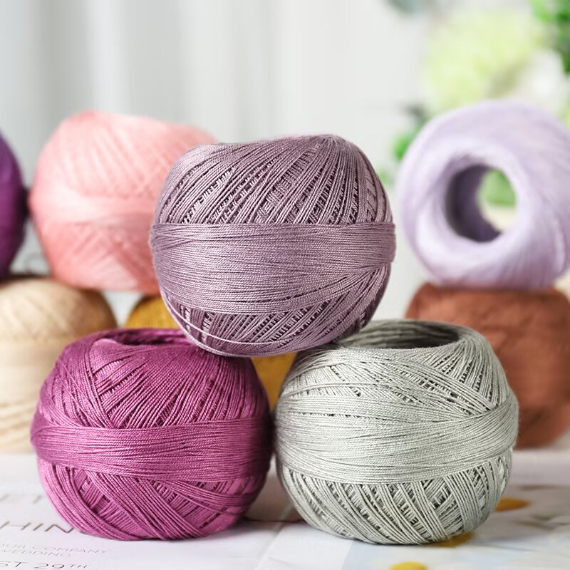 Linen Table Runner - ไม่ ไหมพรม 7 เส้น, ไหมถักโครเชต์สำหรับฤดูร้อนที่มีความบางเฉียบ, ไหมเส้นเล็กที่ทำจากเส้นใยไม้ไผ่ผสมผ้าลินิน,