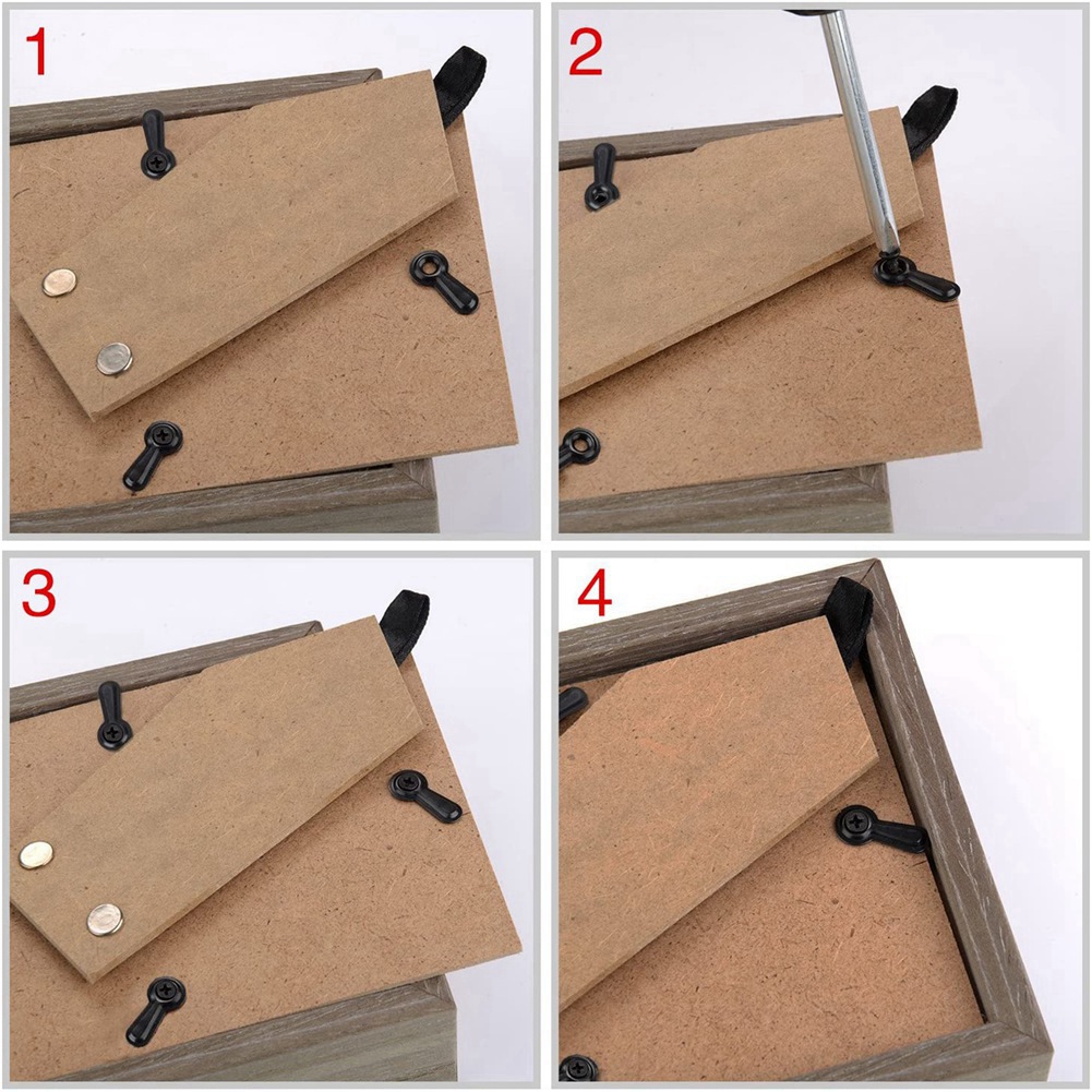 ABYN-กรอบรูปตัวยึดปุ่มเปิดชุดก - Bamboo Photo Frame บทวิจารณ์และราคา