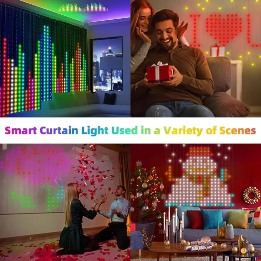 ไฟม่านพิกเซล LED ควบคุมผ่านแอป - Home Decor Free App บทวิจารณ์และราคา