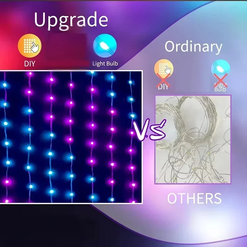 ไฟม่าน LED อัจฉริยะ RGB ควบคุม - Home Decor Free App บทวิจารณ์และราคา