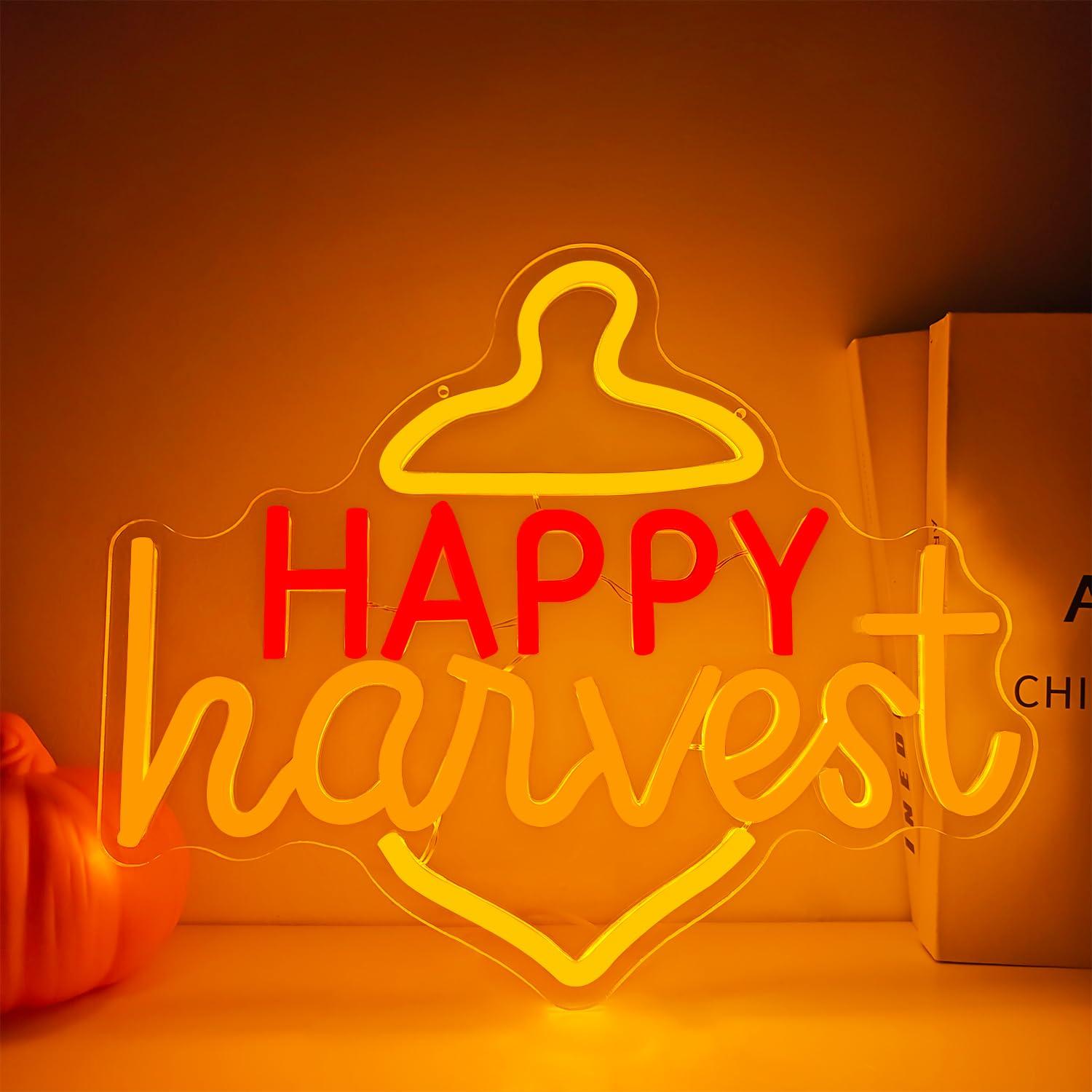 ป้ายไฟนีออน LED ลาย Happy Harv - Home Decor Theme บทวิจารณ์และราคา
