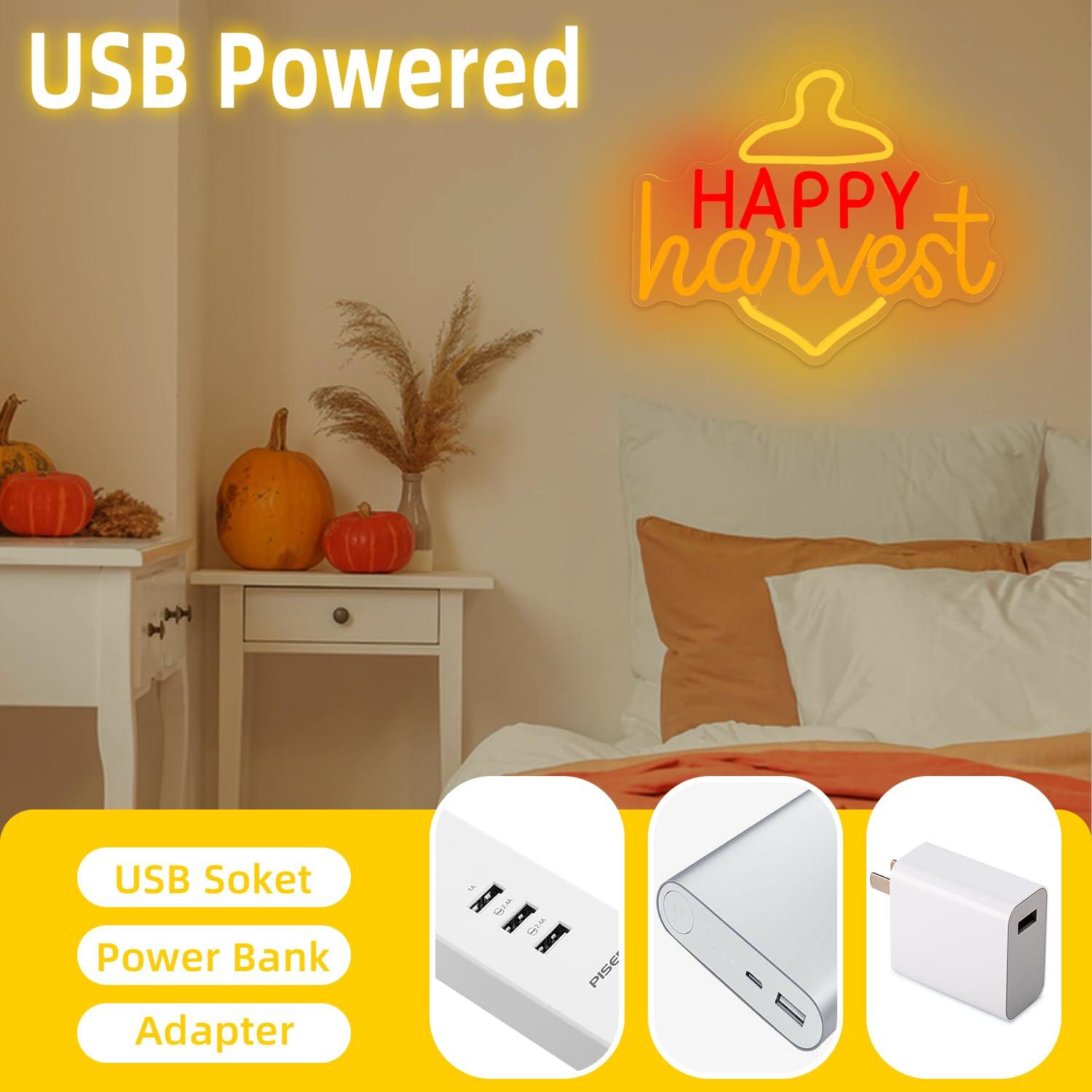 ป้ายไฟนีออน LED ลาย Happy Harv - Home Decor Theme บทวิจารณ์และราคา