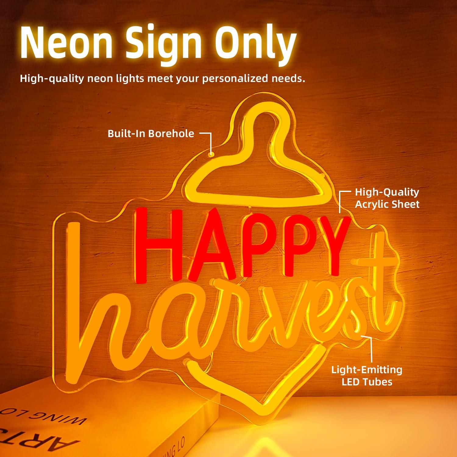 ป้ายไฟนีออน LED ลาย Happy Harv - Home Decor Theme บทวิจารณ์และราคา