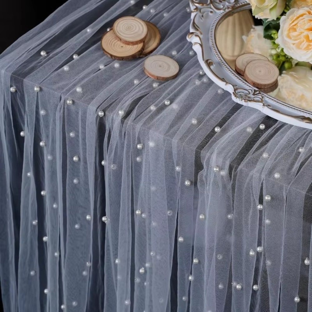 ผ้าปูโต๊ะงานแต่งงานสุดหรู โปร่ - Linen Table Runner บทวิจารณ์และราคา