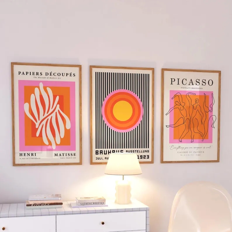 3 ชิ้น โมเดิร์น ออเรนจ์ บาวเฮา - Home Decor Theme บทวิจารณ์และราคา