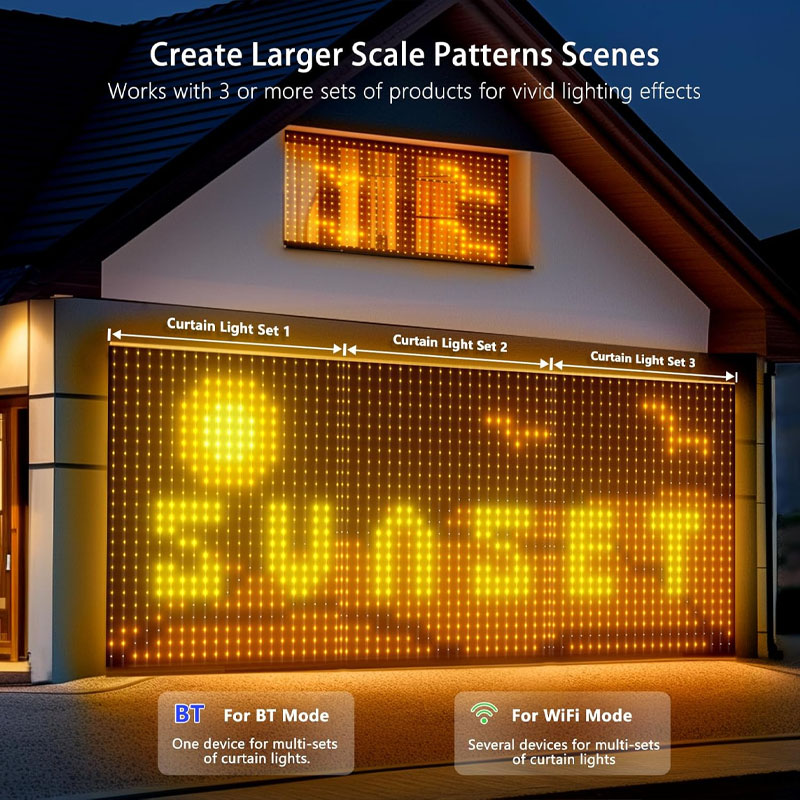 ไฟม่านอัจฉริยะ 1/2 ชิ้น 400 หล - Home Decor Free App บทวิจารณ์และราคา