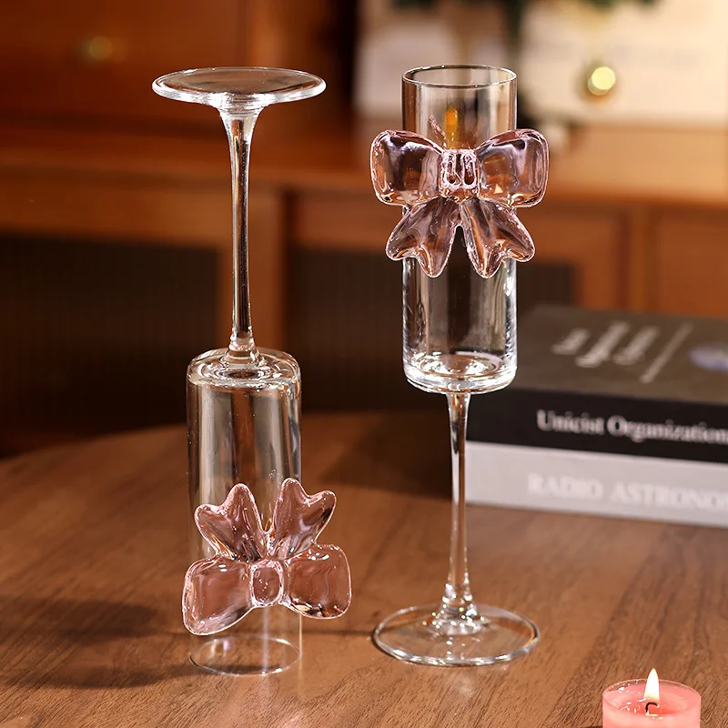 แก้วไวน์ลายโบว์งานแต่งงานสไตล์ - Home Decor Y2K บทวิจารณ์และราคา