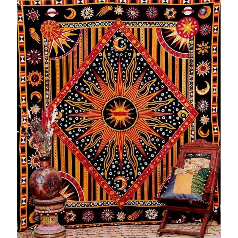 พรมทอแขวนผนังสไตล์ฮิปปี้สำหรับ - Home Decor Indonesia บทวิจารณ์และราคา