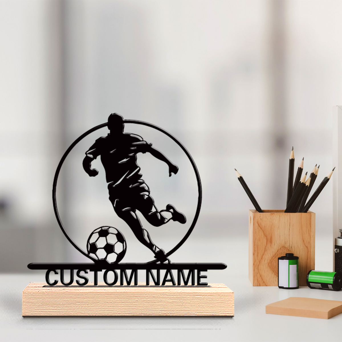 รูปปั้นนักฟุตบอลโลหะสั่งทำพร้อ - Home Decor Theme บทวิจารณ์และราคา
