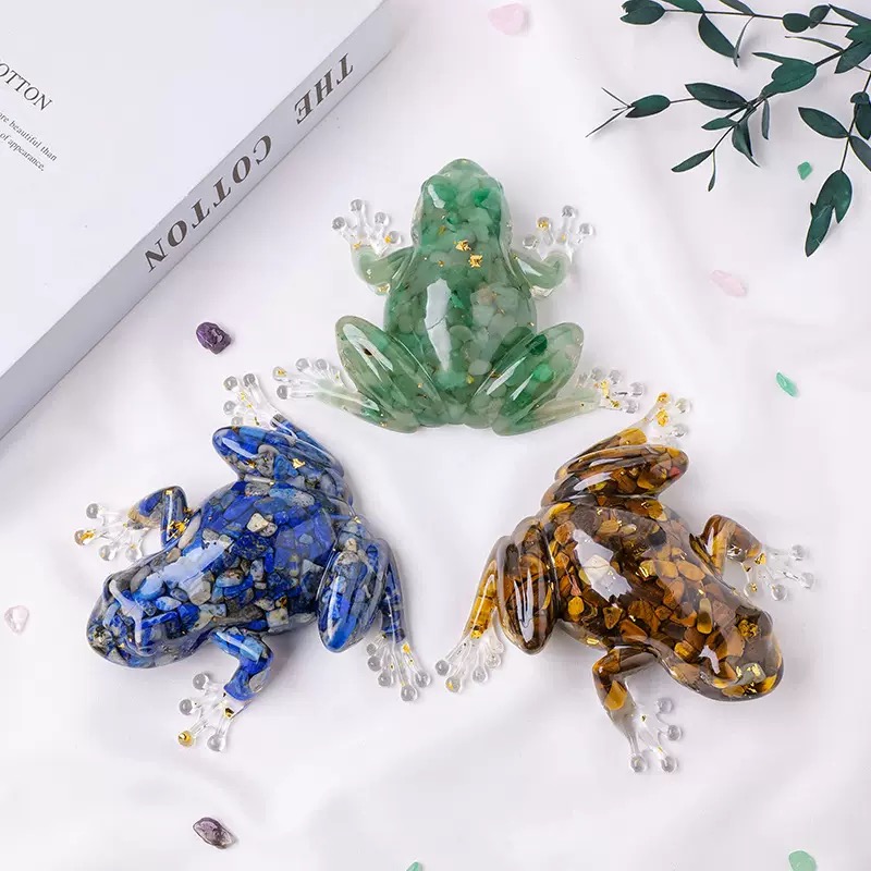กบคริสตัลทำจากกาวคริสตัล 1 ชิ้ - Home Decor Y2K บทวิจารณ์และราคา