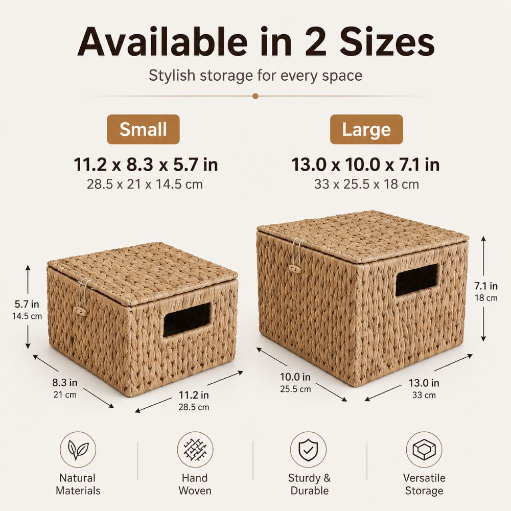 ตะกร้าเก็บของสานจากผักตบชวา ทร - Rattan Plant Basket บทวิจารณ์และราคา