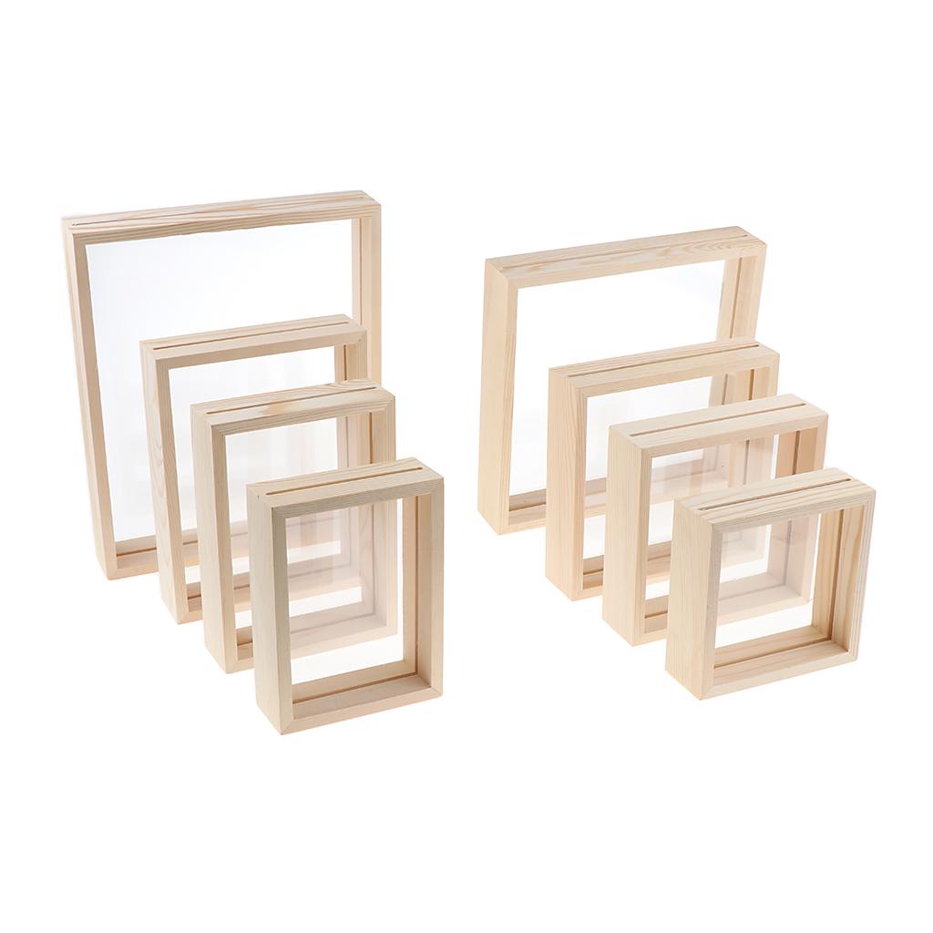 กรอบไม้โปร่งใสทําจากกระจกสองด้ - Bamboo Photo Frame บทวิจารณ์และราคา