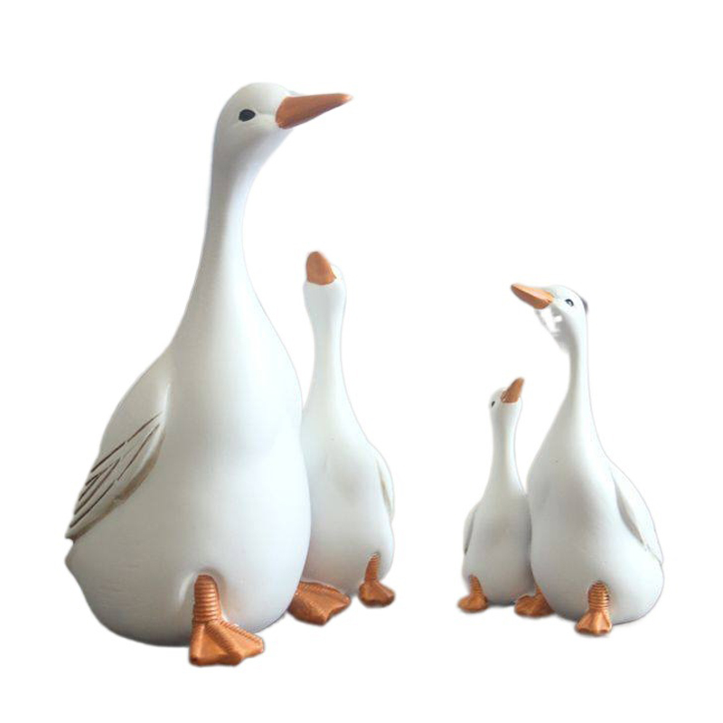 สนุกเป็ดน่ารักหุ่นเรซิ่นแม่และ - Home Decor Za บทวิจารณ์และราคา